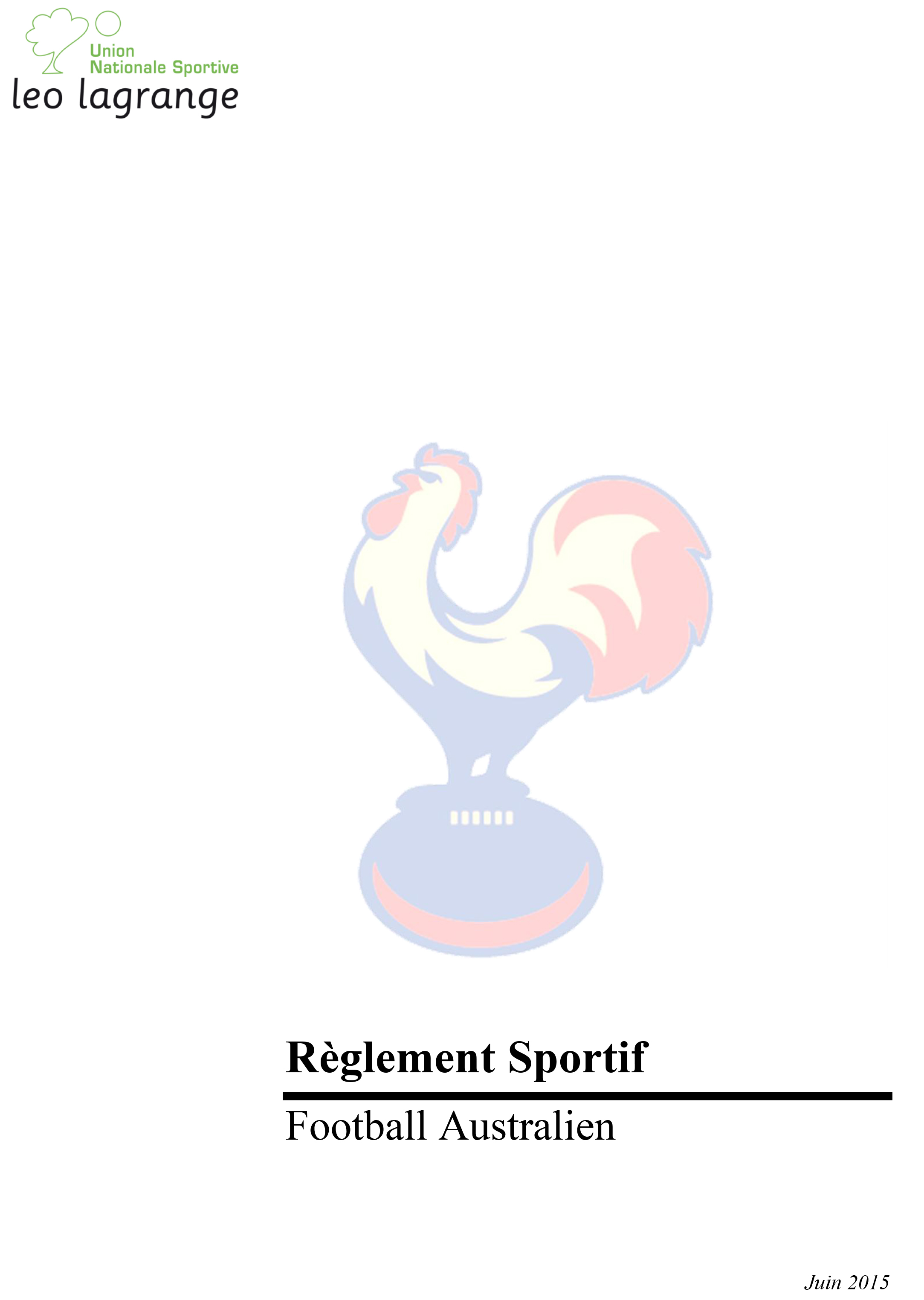 Reglement Sportif v2015-1